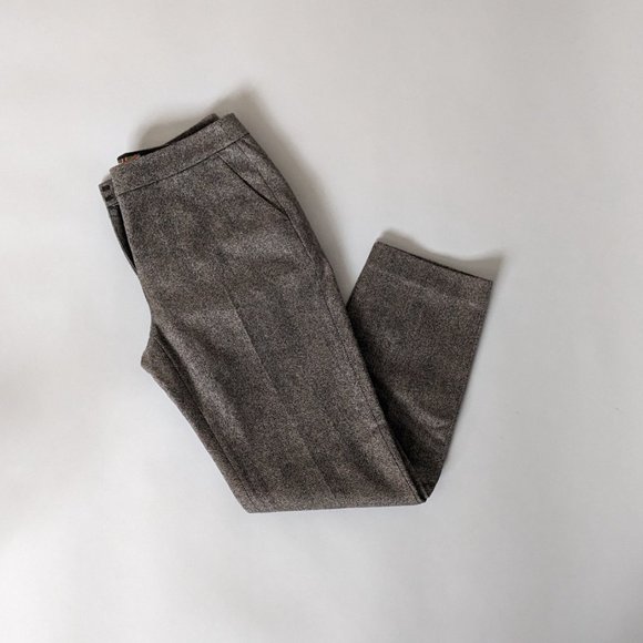 Johnnie Boden British Tween Wool Blend Herringbone Trousers Size 6R - Picture 4 of 7